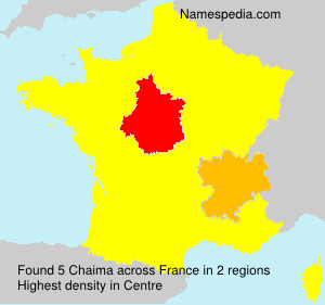 Surname Chaima in France