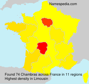 Surname Chambras in France
