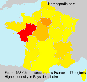 Surname Chantoiseau in France