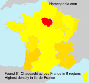 Surname Chaouachi in France