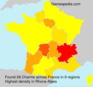 Surname Charme in France