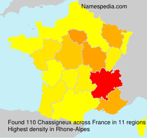 Surname Chassigneux in France
