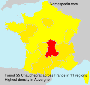 Surname Chaucheprat in France