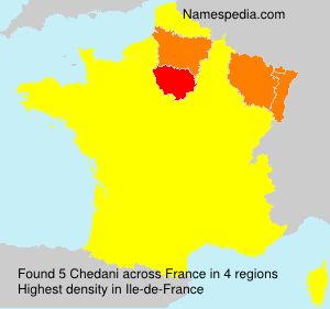 Surname Chedani in France