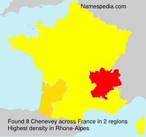 Surname Chenevey in France