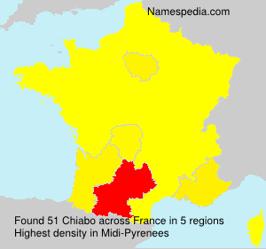 Surname Chiabo in France