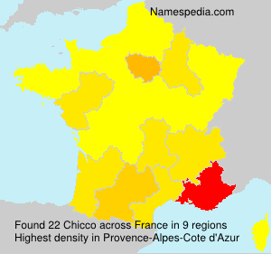 Surname Chicco in France