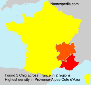 Surname Chig in France