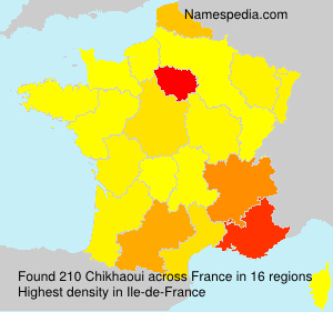 Surname Chikhaoui in France