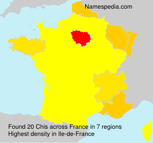 Surname Chis in France