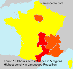 Surname Chomis in France