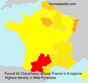 Surname Chouchaoui in France