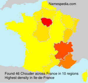 Surname Chouder in France