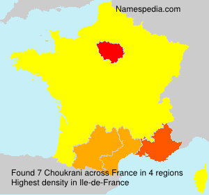Surname Choukrani in France