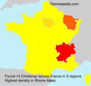 Surname Christinaz in France
