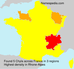 Surname Chyla in France
