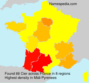 Surname Cier in France