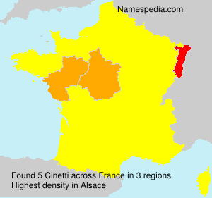 Surname Cinetti in France