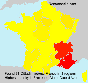 Surname Cittadini in France