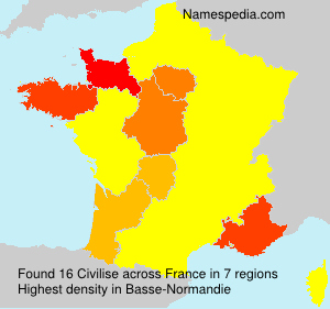 Surname Civilise in France