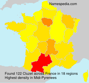 Surname Cluzet in France