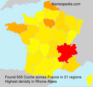 Surname Coche in France