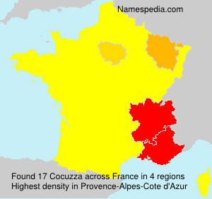 Surname Cocuzza in France