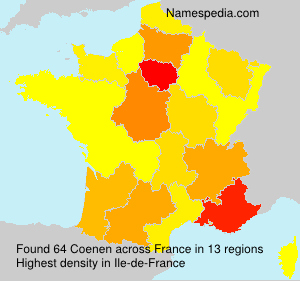 Surname Coenen in France