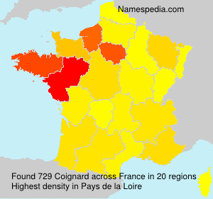 Surname Coignard in France