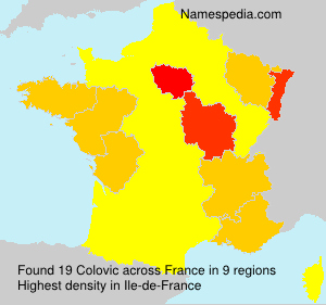 Surname Colovic in France