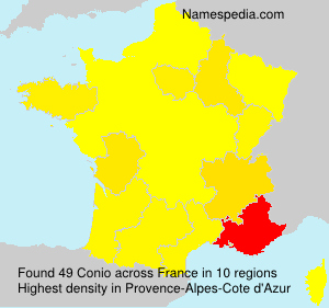 Surname Conio in France