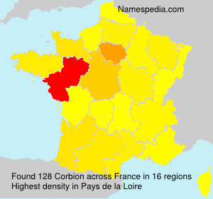 Surname Corbion in France