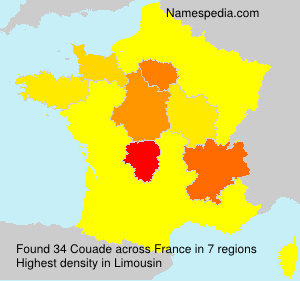 Surname Couade in France