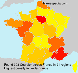 Surname Courcier in France