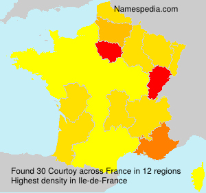 Surname Courtoy in France