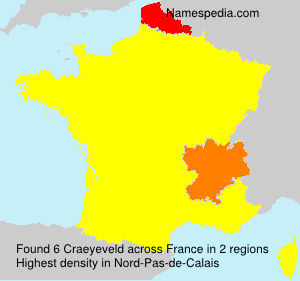 Surname Craeyeveld in France