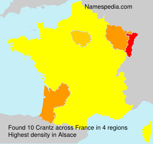 Surname Crantz in France