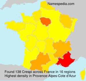 Surname Crespi in France