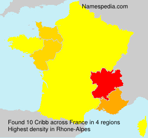 Surname Cribb in France