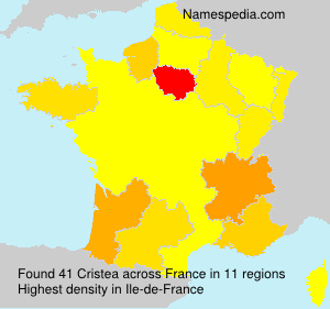 Surname Cristea in France