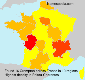 Surname Crompton in France