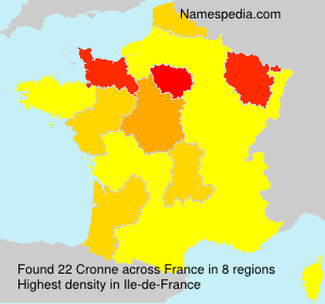 Surname Cronne in France