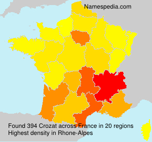 Surname Crozat in France