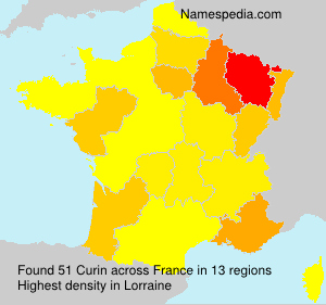 Surname Curin in France