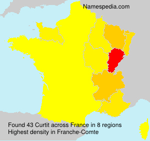 Surname Curtit in France