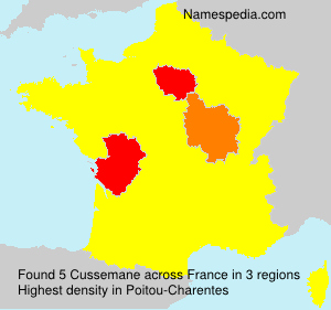 Surname Cussemane in France