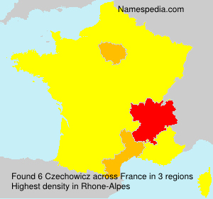 Surname Czechowicz in France