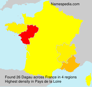Surname Dagau in France