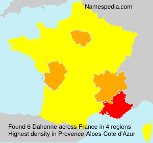 Surname Dahenne in France