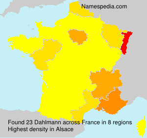 Surname Dahlmann in France